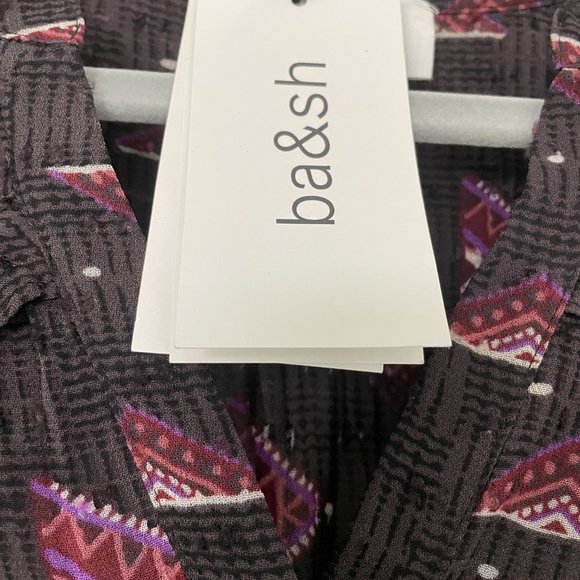 NWT BA&SH Lady Top Cathel Blouse in Carbon S NWT - Picture 4 of 4